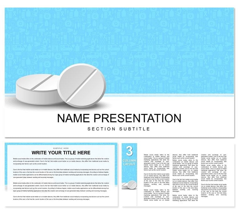 Medicine Pills PowerPoint Template