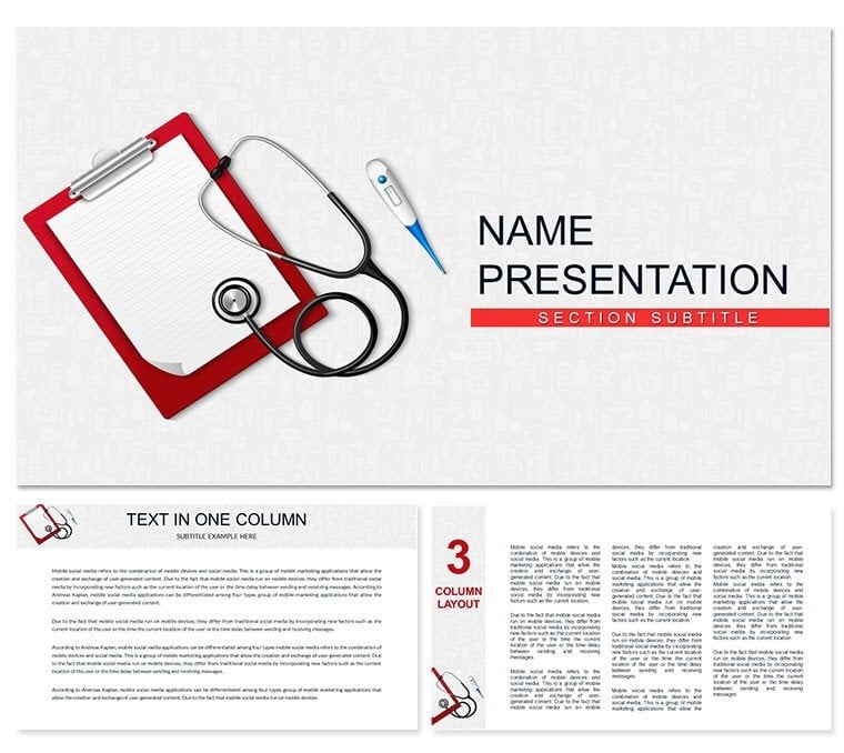 Treatment Method PowerPoint template