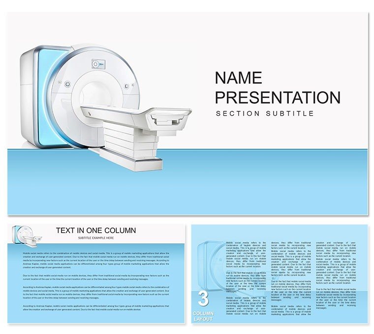 Magnetic Resonance Imaging PowerPoint template