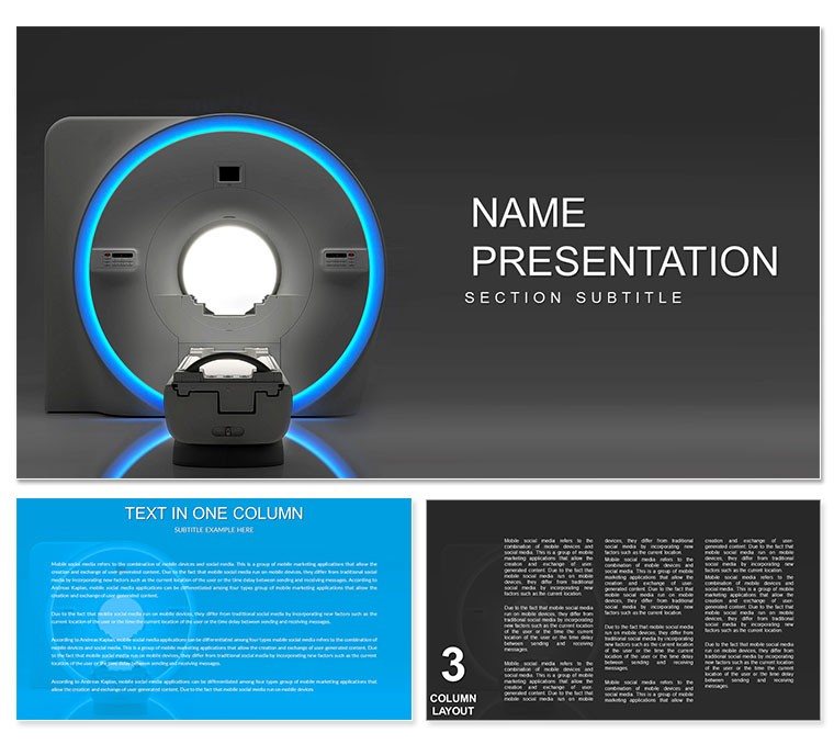 Magnetic Resonance Tomography PowerPoint template