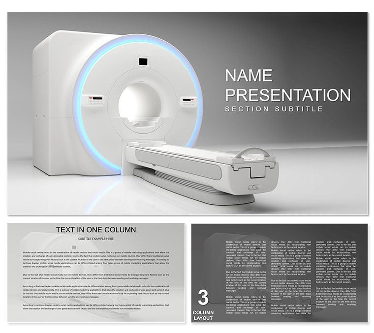MRI Scan Technologist PowerPoint template