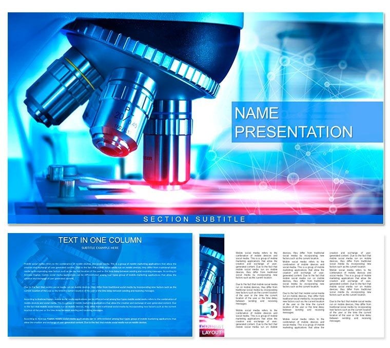 Scanning Electron Microscope PowerPoint template