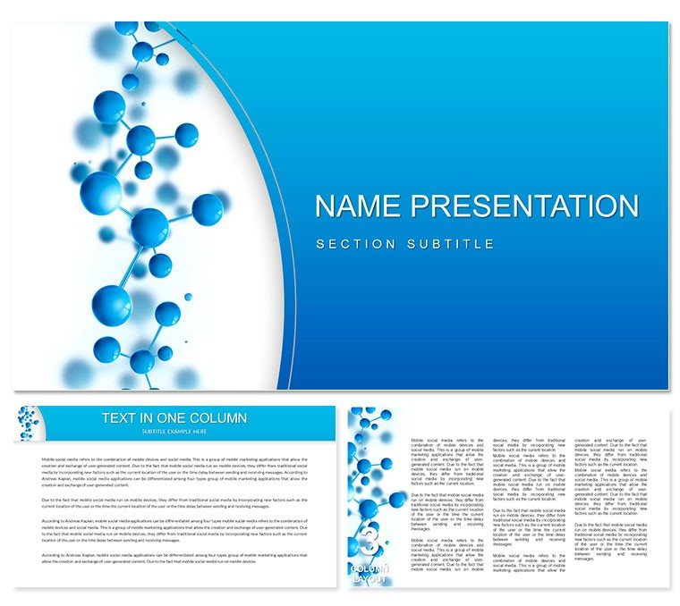 Molecular Physics PowerPoint template