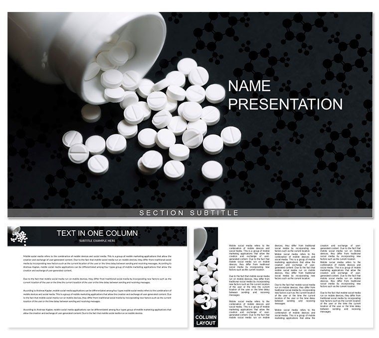 Pharmacy: Medicinal Pills PowerPoint template