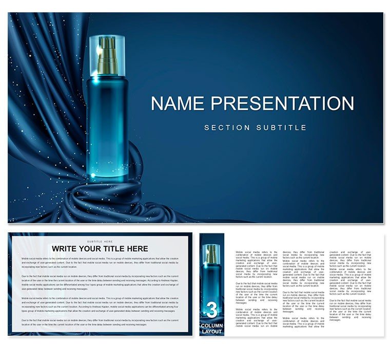 Night Perfume PowerPoint template