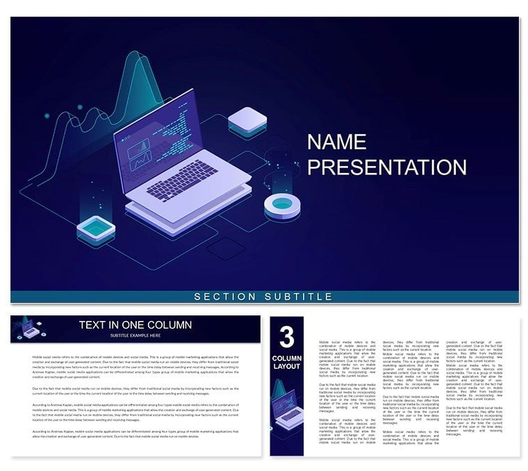 Freeware Software PowerPoint template