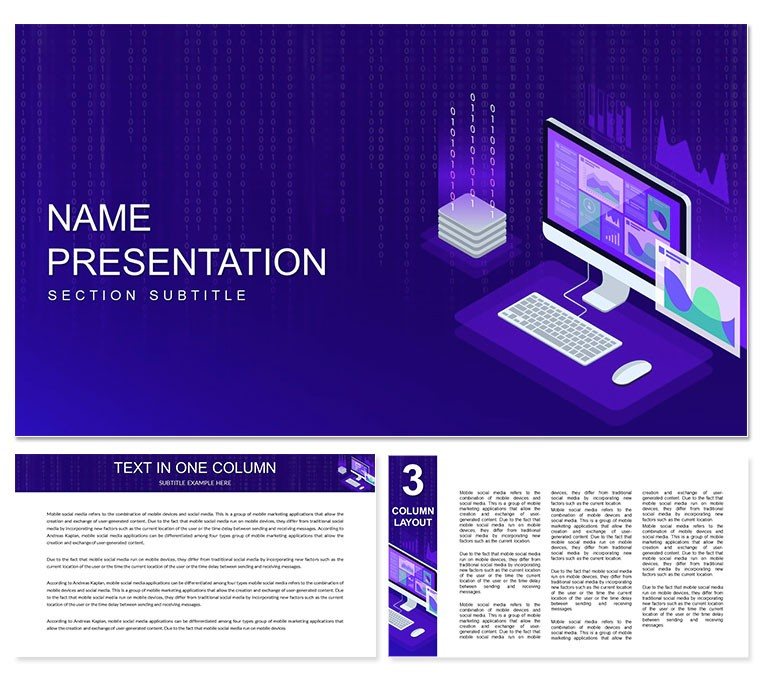 Analysis Business Promotion PowerPoint template