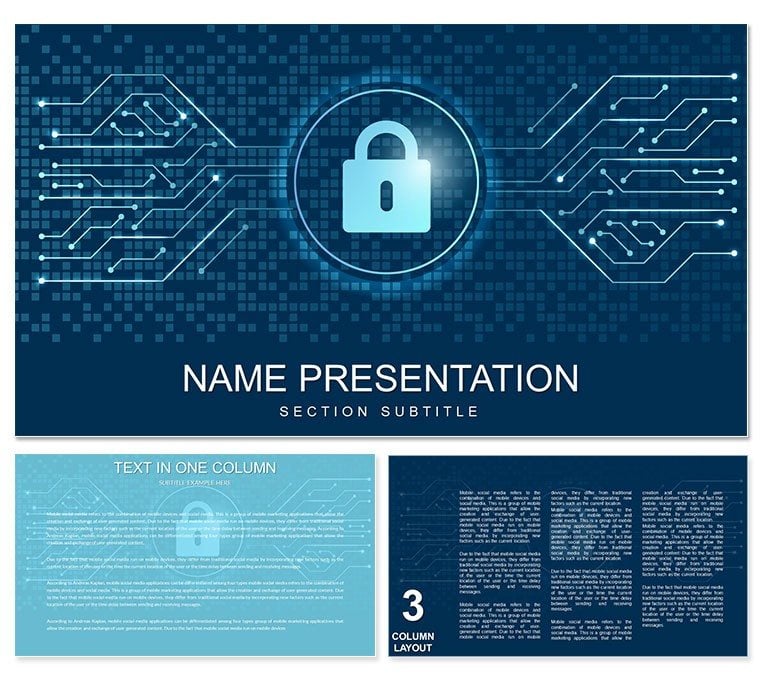 Data Protection and Privacy PowerPoint template