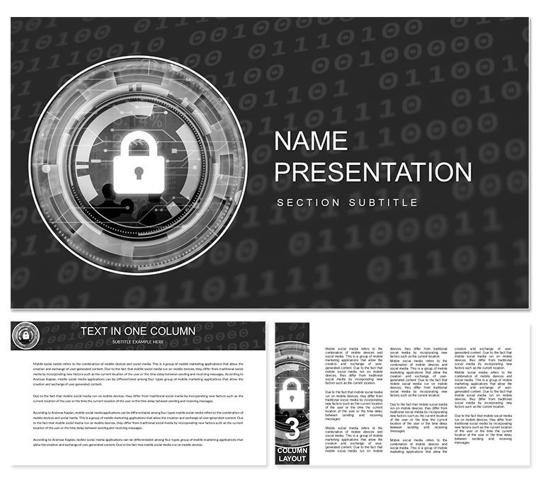 Safety, Commercial Secret PowerPoint template