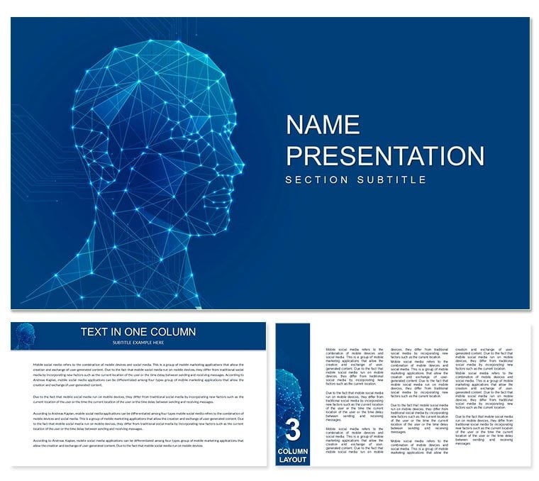 Artificial Intelligence Modern Approach PowerPoint template