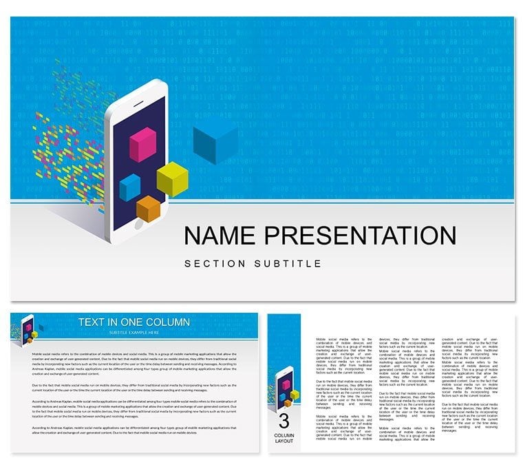 Mobile App Development Company PowerPoint template