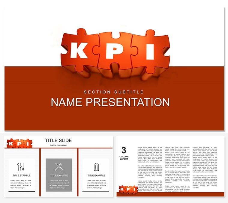 KPI (Key Performance Indicators) PowerPoint template