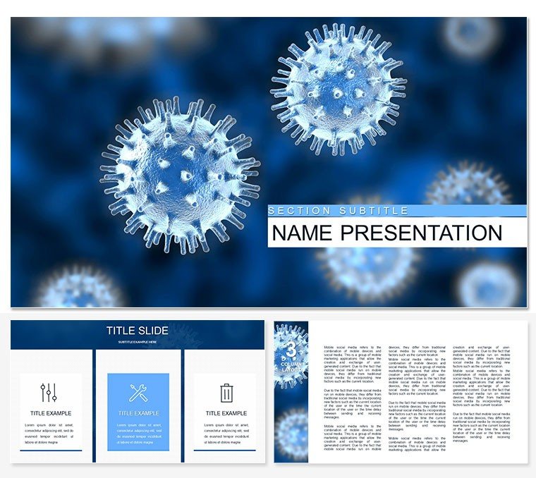 Presentation Template on Infectious Diseases: PowerPoint Template