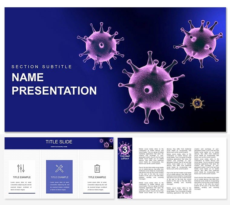 Virus Prevention PowerPoint Template | Infection & Spread Prevention