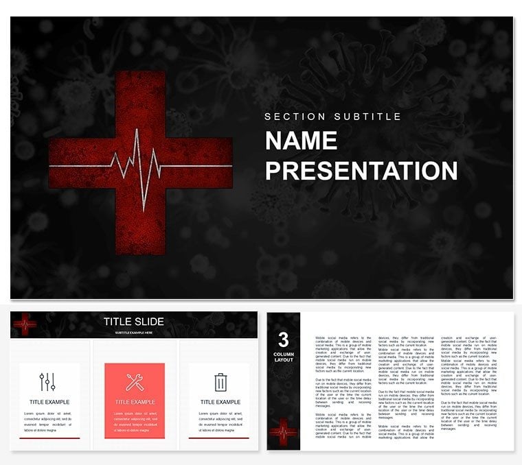 Infection Control : Viral Prevention PowerPoint template
