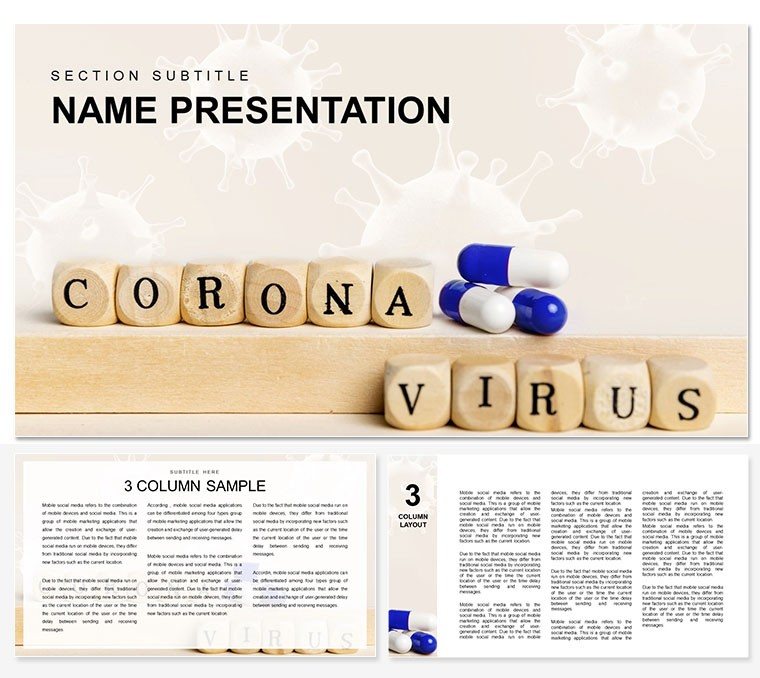 Virus Disease Prevention and Treatment PowerPoint Template - Stay Informed and Prepared