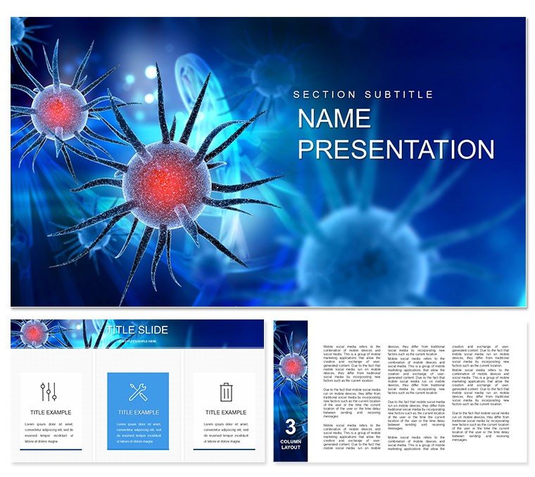 Viruses Microbiology PowerPoint template