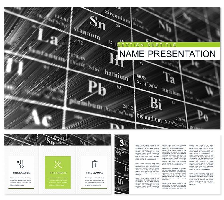 Chemical Table of Elements PowerPoint template