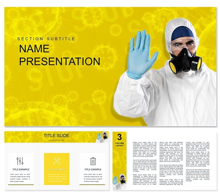 Medicine Stop Viruses PowerPoint Presentation Template