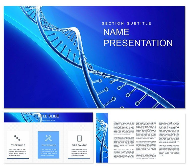 Human Genome Project PowerPoint template