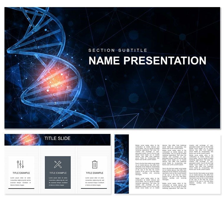 DNA Damage Repair PowerPoint template