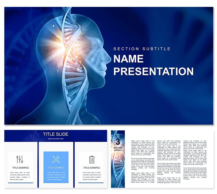 Life Code DNA PowerPoint Template for Presentations