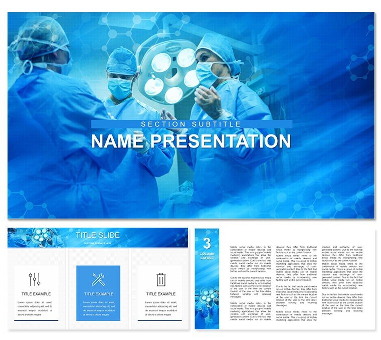 Operating Theater PowerPoint template