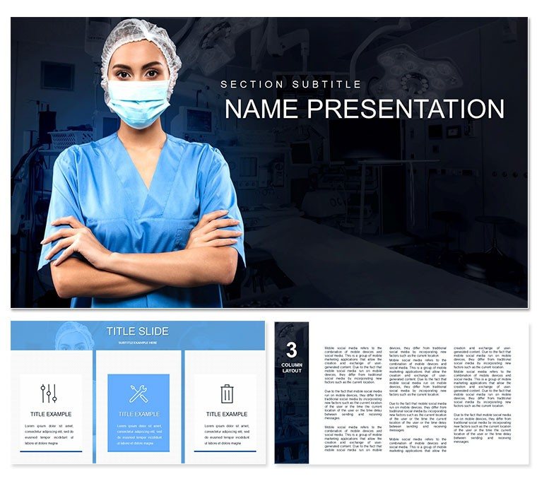 Surgery and Medicine PowerPoint template