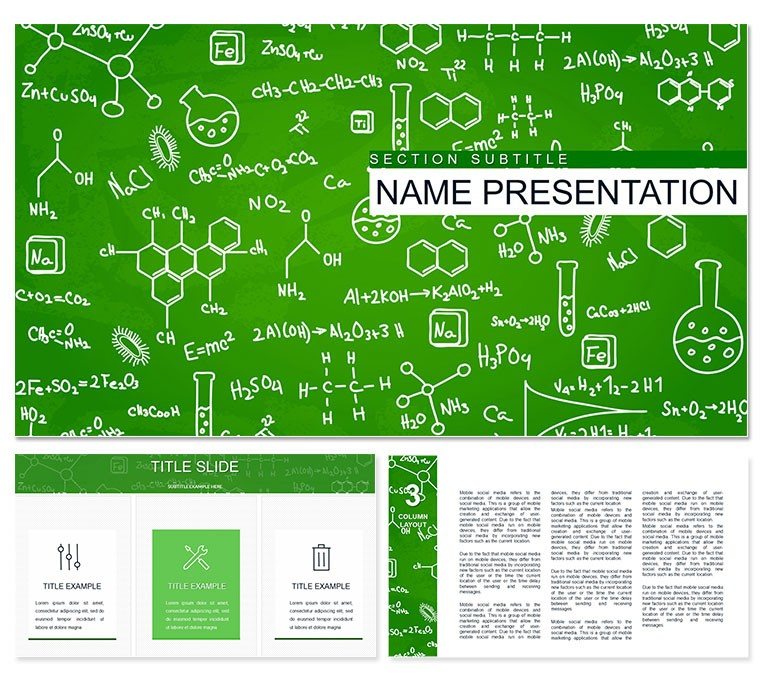 Chemistry Course PowerPoint template