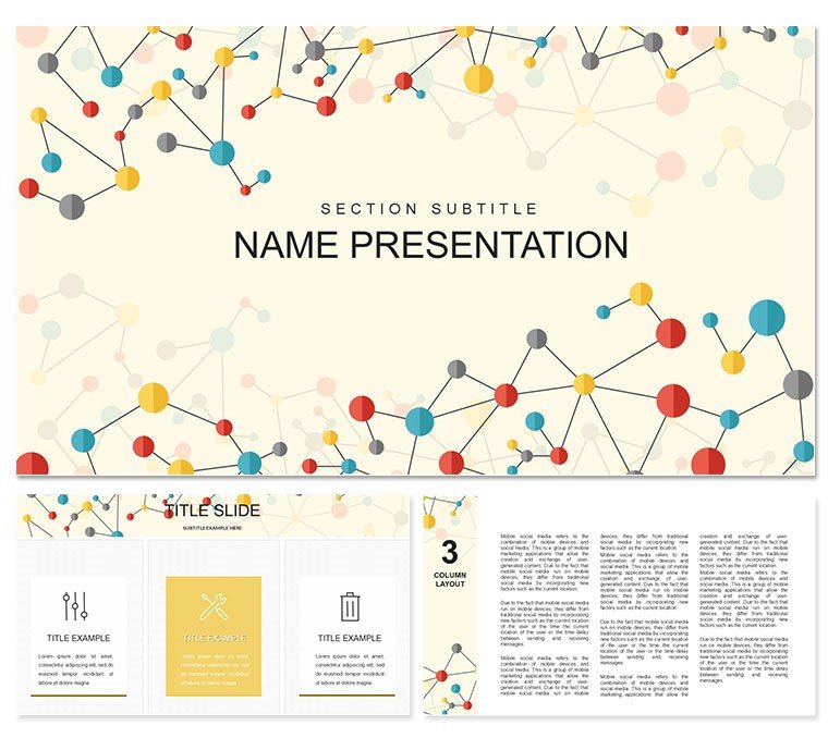 Chemical Compound Background PowerPoint template