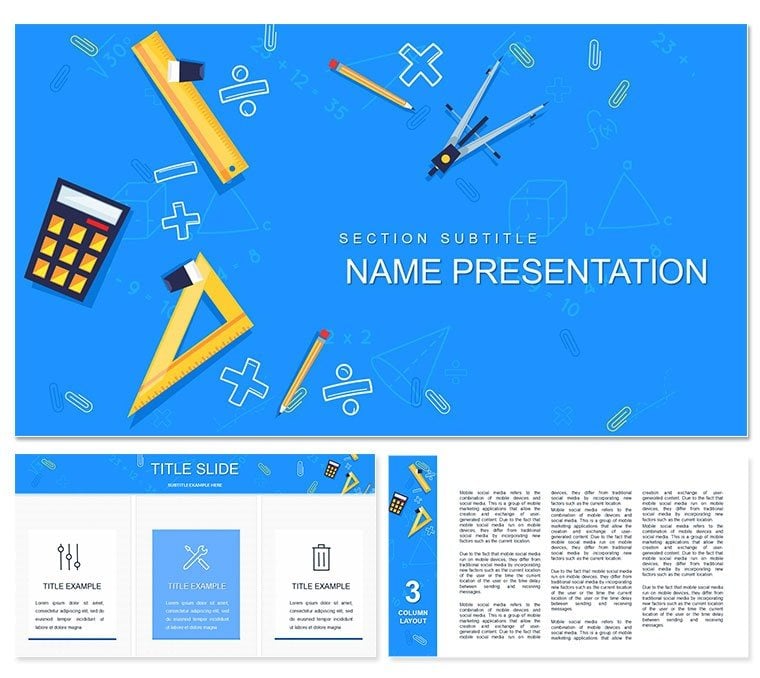 Math and Geometry PowerPoint Template - Presentation