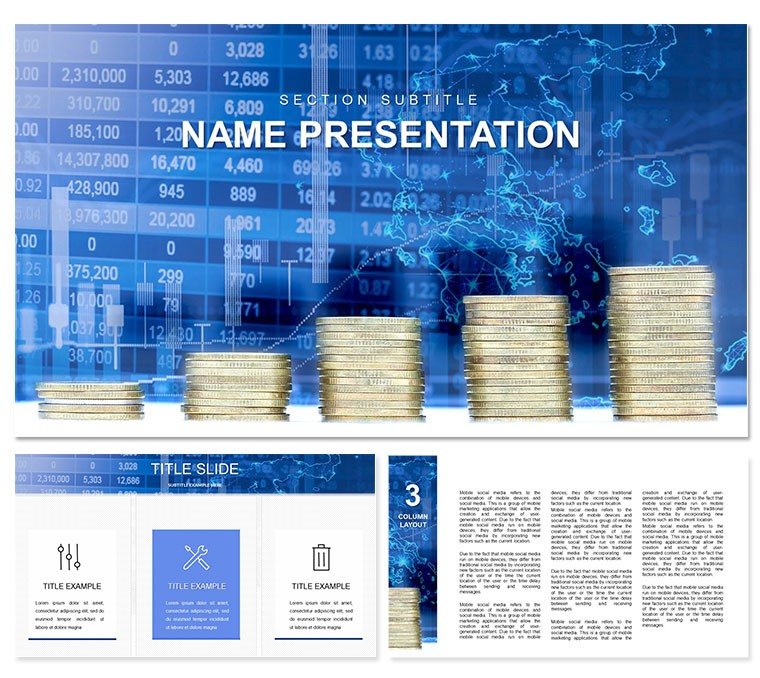 Economy Definition Business PowerPoint template