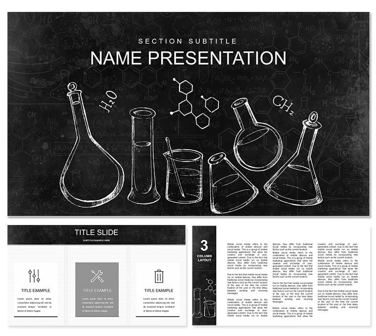 Chemical Background PowerPoint template