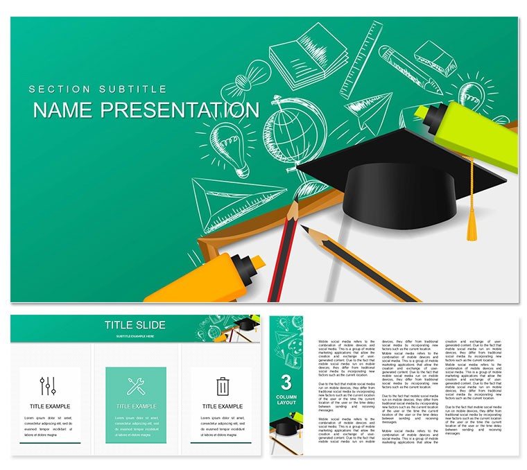 Teaching and Learning PowerPoint template
