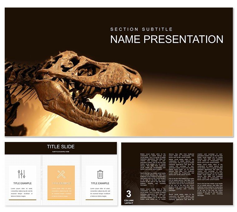 Dinosaurs PowerPoint template