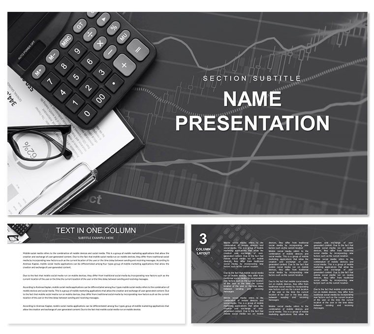 Finances Analytical Calculation PowerPoint Template | Download Now
