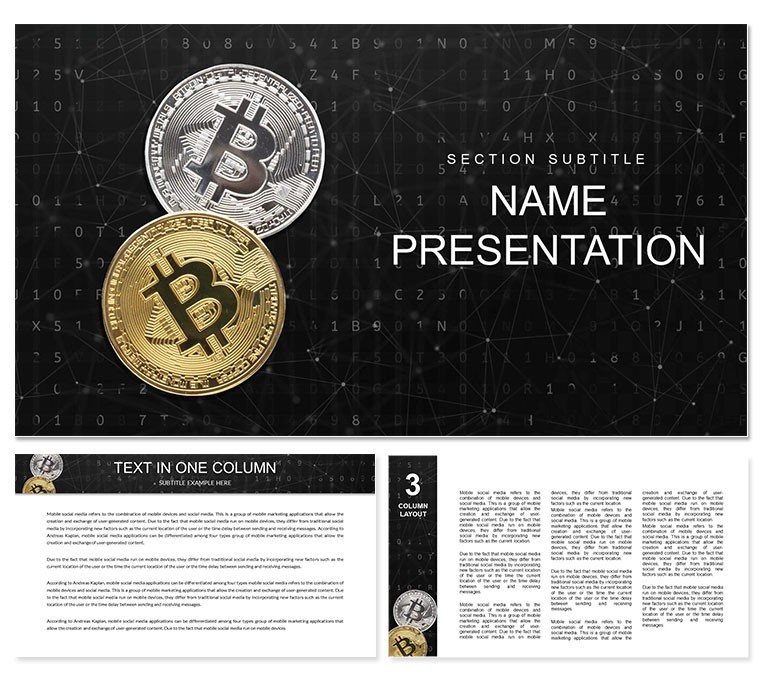 How to Buy Bitcoin Stock PowerPoint template