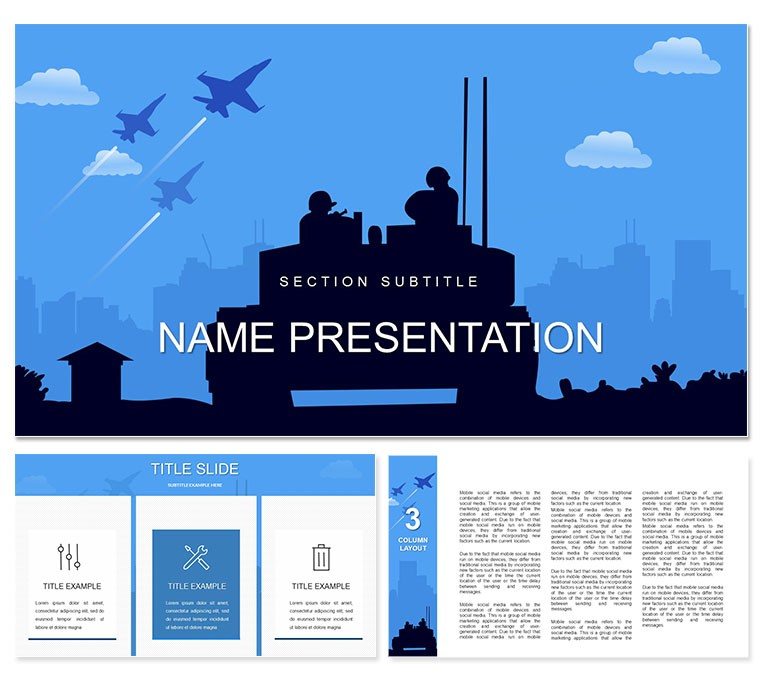 Armed Forces Day PowerPoint template for Presentation