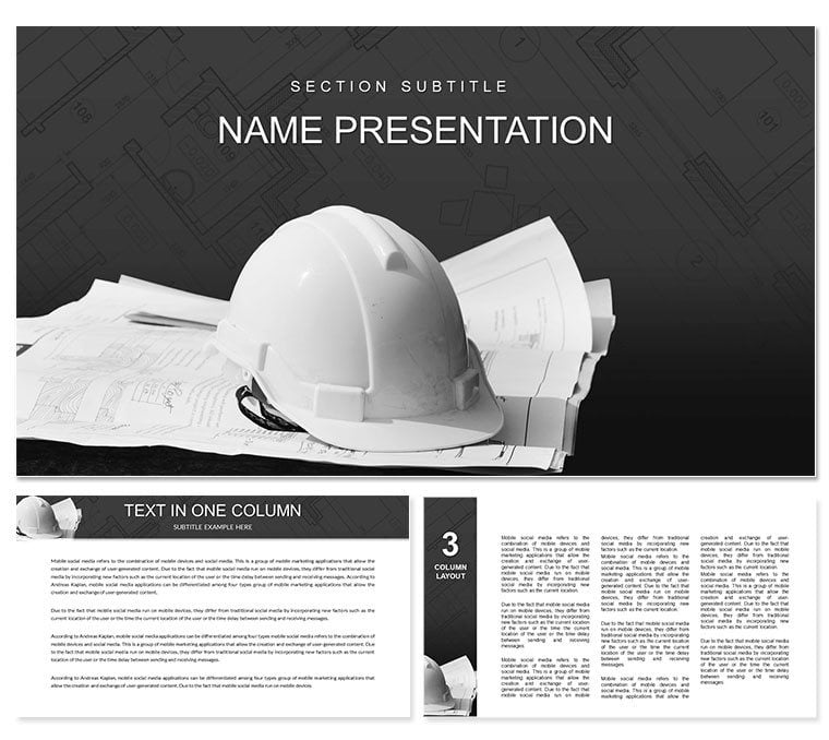 Design and Construction PowerPoint template