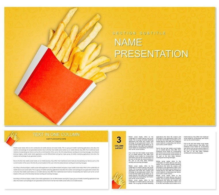 French Fries PowerPoint templates