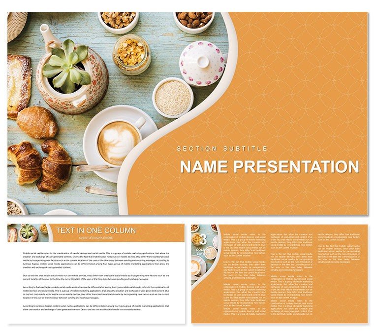 Healthy and Delicious Lunch PowerPoint Template