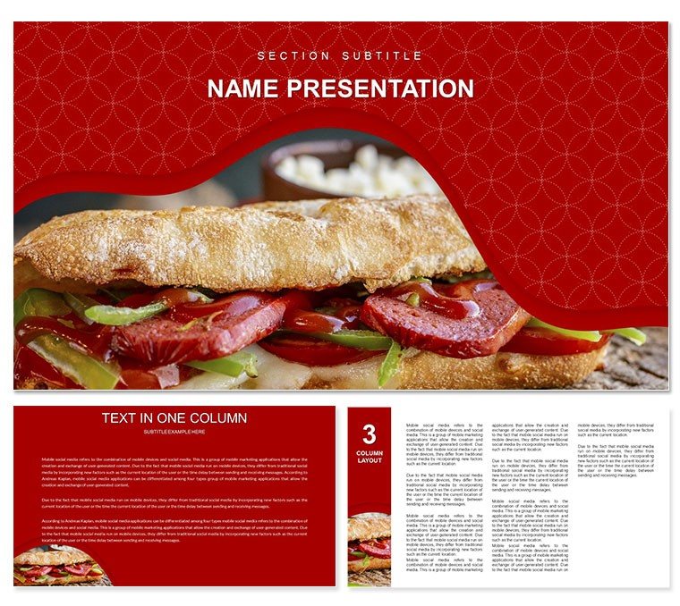 Delicious Recipes PowerPoint Template - Presentation Design Download
