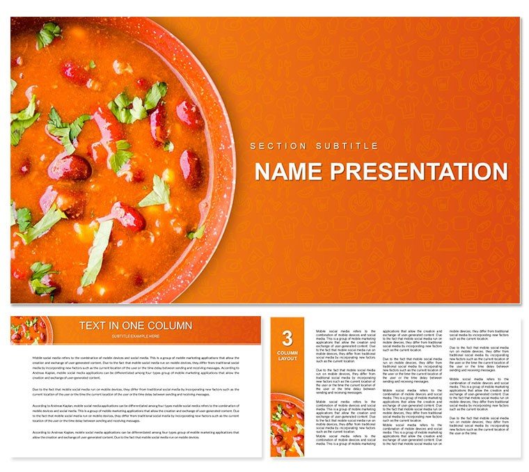 Cookbook Recipes PowerPoint template
