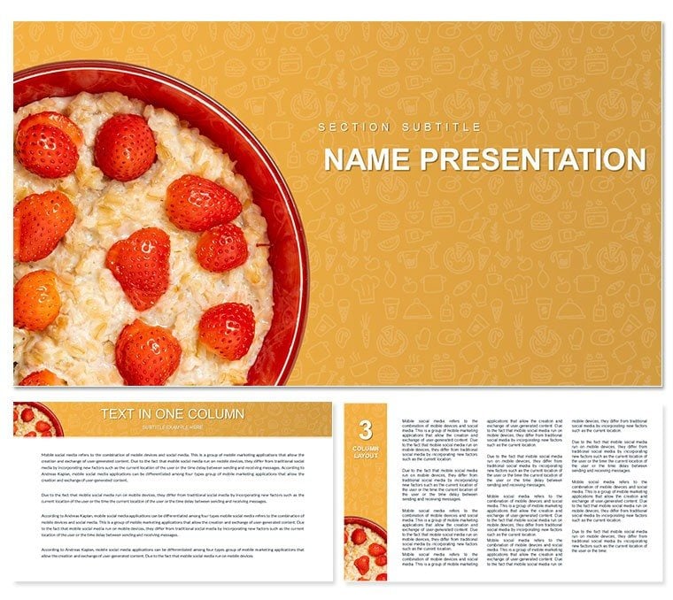 Porridge Recipe PowerPoint template