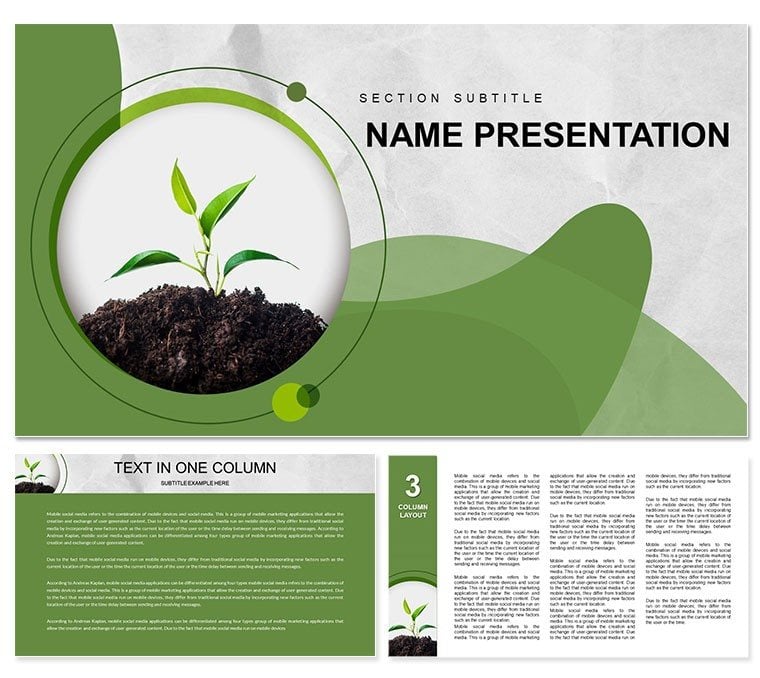 Plant Ecology PowerPoint template