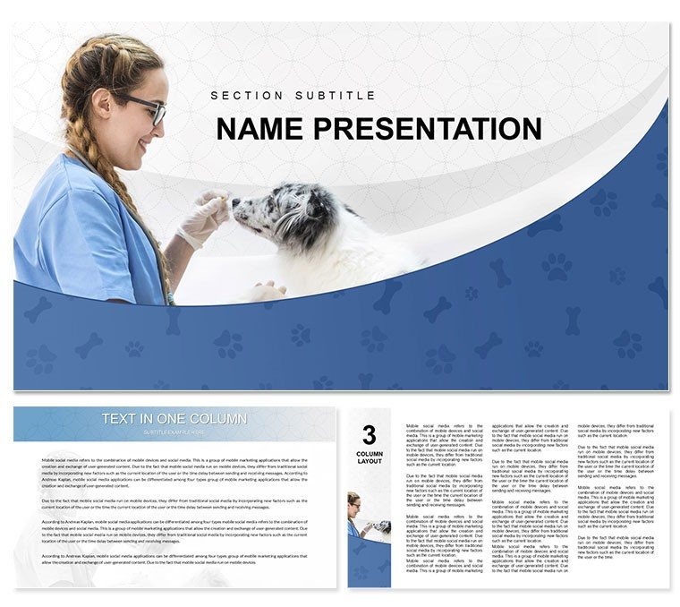 Veterinary Emergency Clinic PowerPoint template