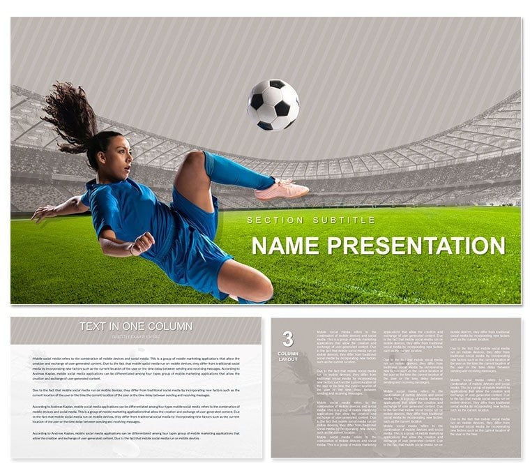 Womens Soccer PowerPoint templates