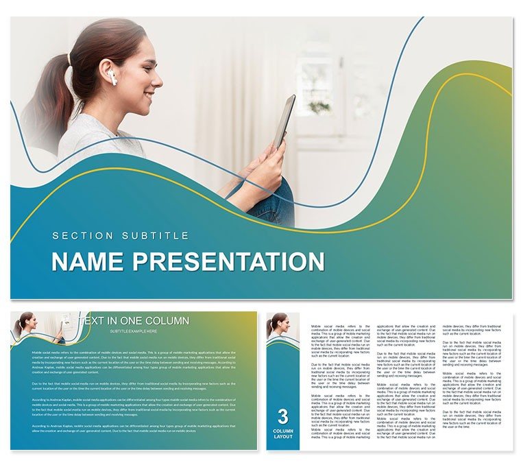 Multimedia Presentation PowerPoint Template: Presentation