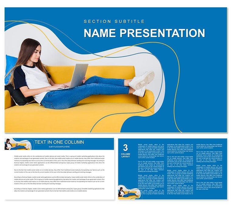 Work from Home Jobs PowerPoint template