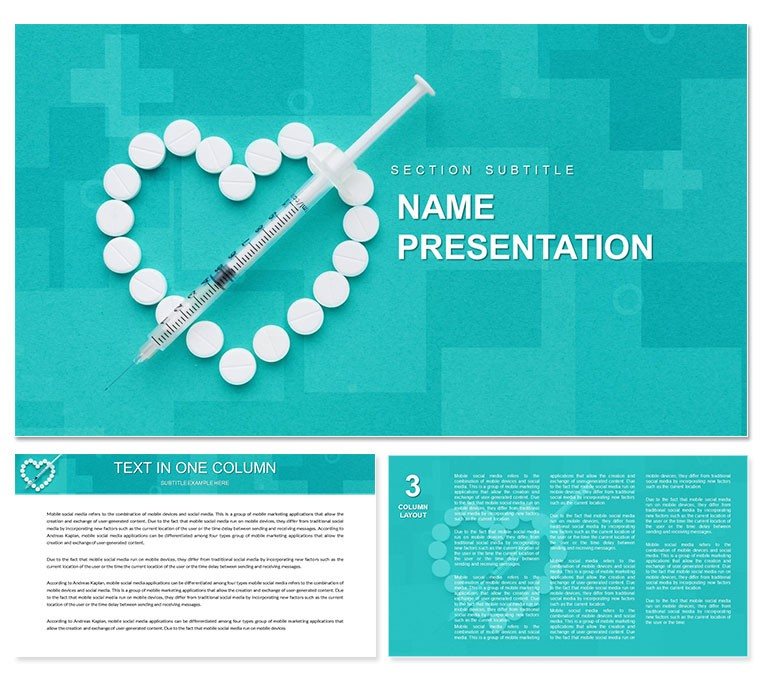 Treatment and Prevention PowerPoint template